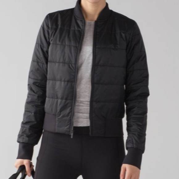 lululemon athletica Jackets & Blazers - Lululemon Non-Stop Bomber *Reversible in Black size 10